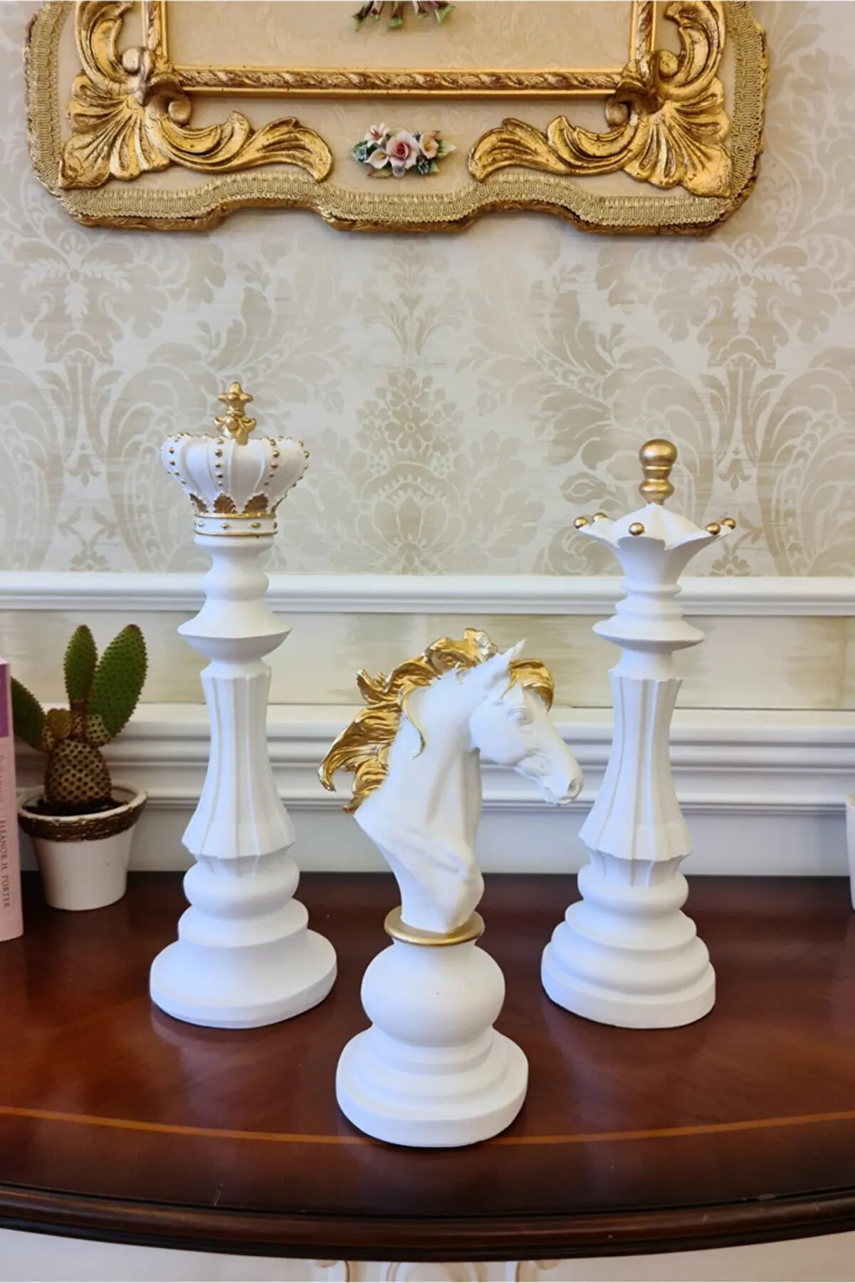 

Ella's Design Studio in Chess Triple White Sculpture Set