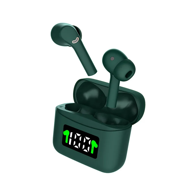 

1SET 2020 New J5 TWS Bluetooth 5.2 Earphones 3D Stereo Sound Earbuds Sport Wireless Headphone Dual Microphone With Charging Box