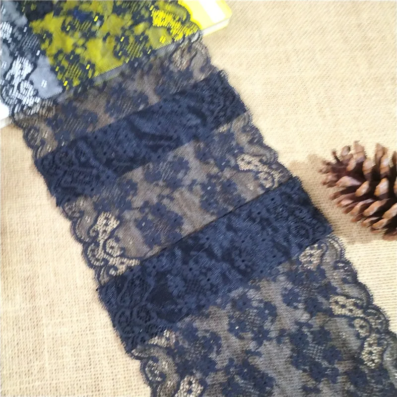 

Кружевная черная ткань 18 см, украшение «сделай сам», Высококачественная мягкая Осенняя нейлоновая кружевная занавеска, украшение для свадь...