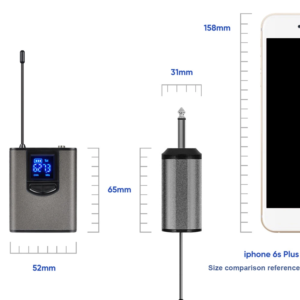 Беспроводная система с двойной гарнитурой Mics/lavalier Mics Dual Bodypack передатчики и один