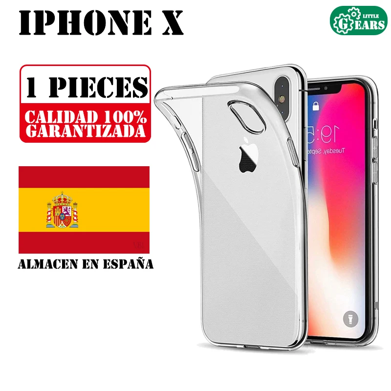Ультратонкий прозрачный силиконовый чехол для IPhone X гелевый ударопрочный и