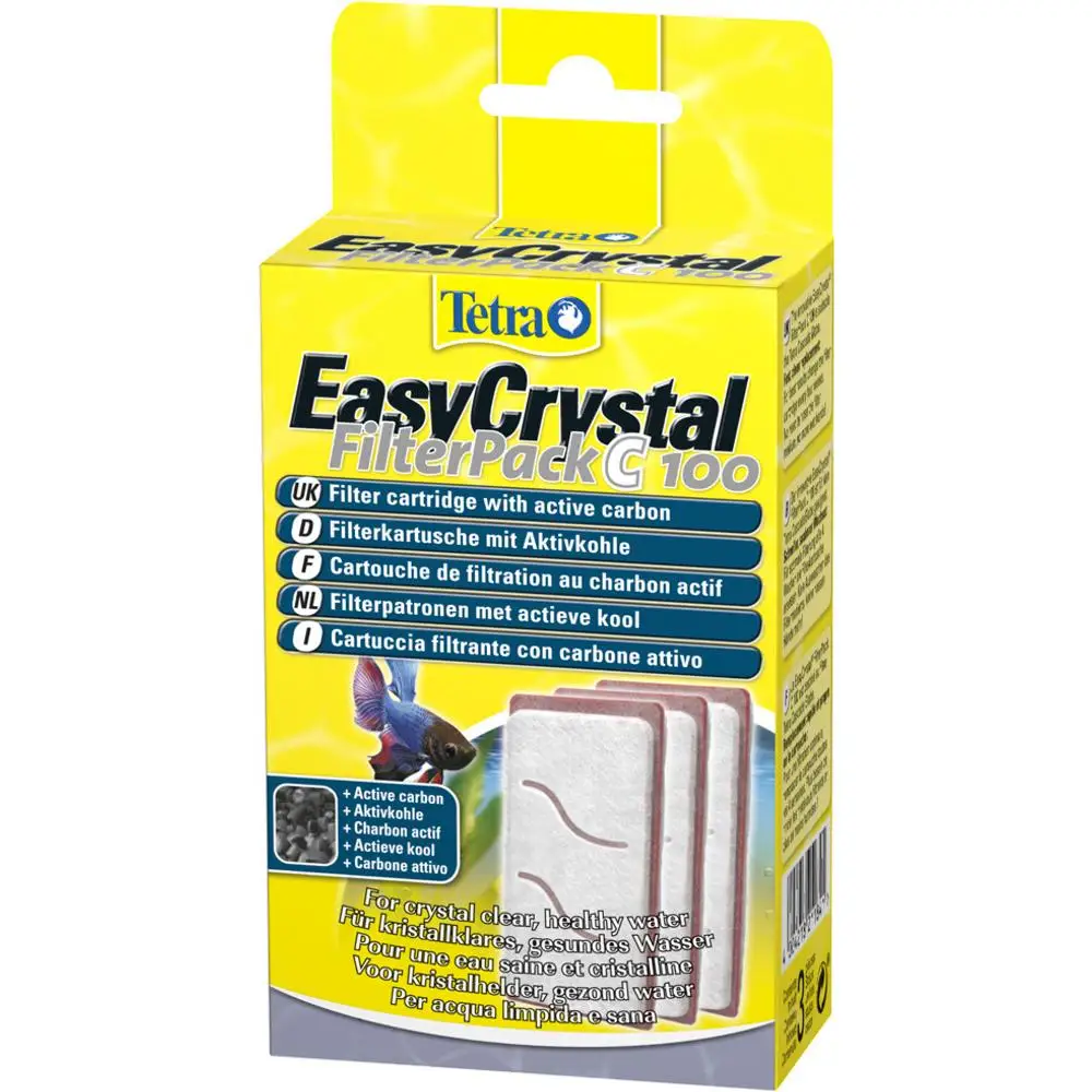 Комплект сменных картриджей Tetra EasyCrystal Filterpack C 100 с углем (3 шт.) | Фильтры и