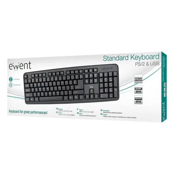 Клавиатура EW3109 PS/2 USB Black| |