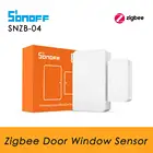 Датчик двери SONOFF Zigbee SNZB 04, умный беспроводной датчик окон и дверей, работает с мостом SONOFF Zigbee, хаб, шлюз, безопасность дома
