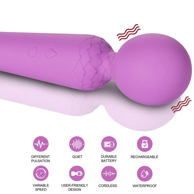 Вибраторы для Для женщин Волшебная палочка вибратор точка G Стимулятор клитора