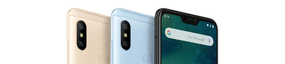Global Version Xiaomi Mi A2 Lite 64GB ROM 4GB RAM(Black Color only) Official Rom
