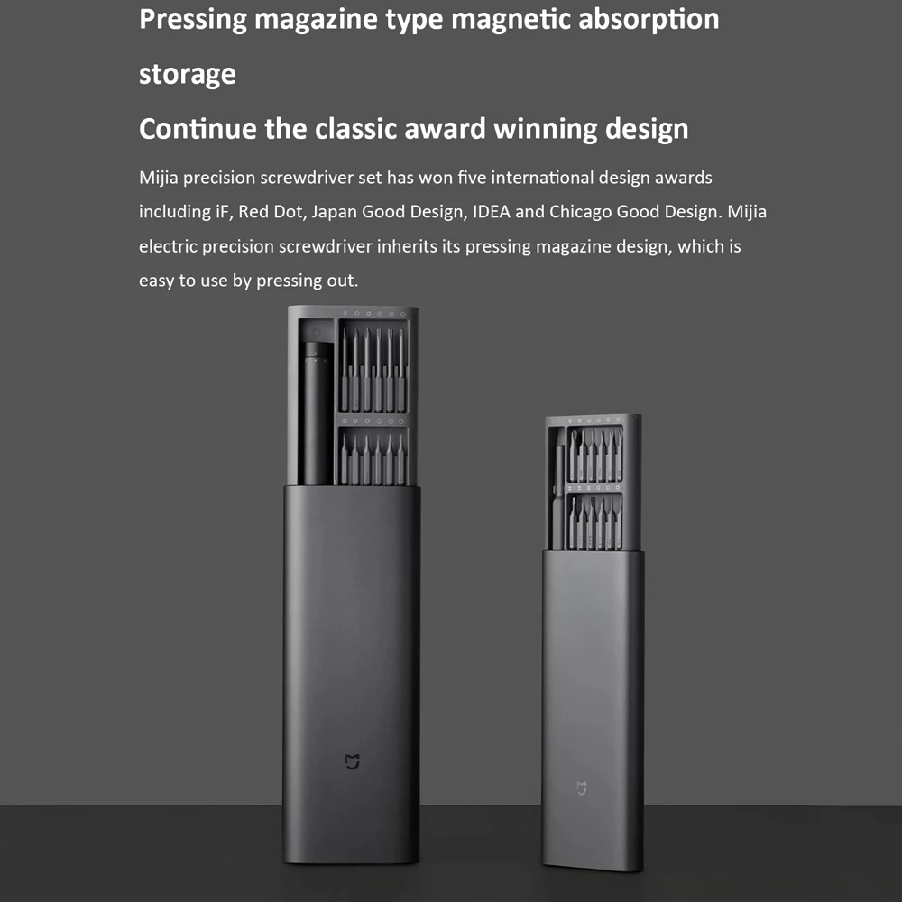 

Original Xiaomi Mijia Electric Screwdriver Kit 2 Precision 400 Screw Charge Magnetic Aluminum Case Repair Tools Smart Home 24 S2