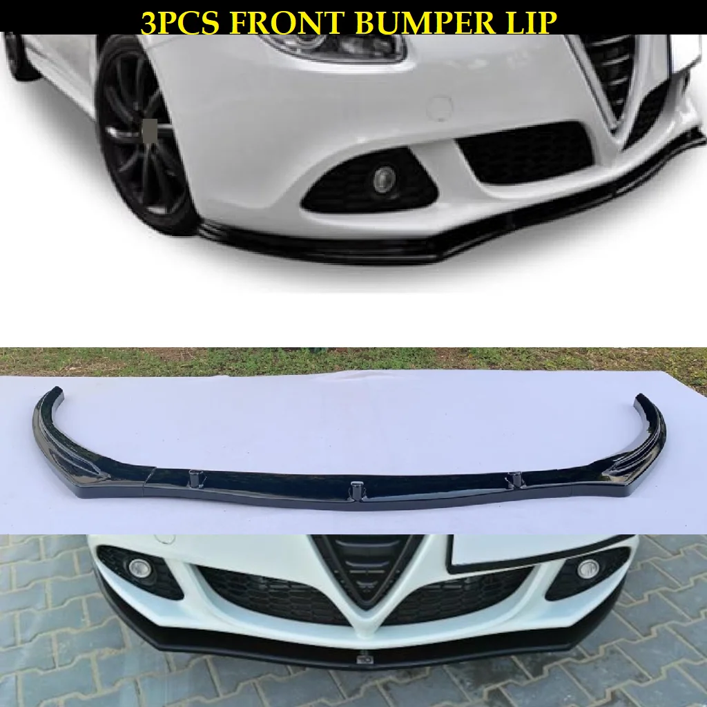 For Alfa Romeo Giulietta Front Bumper Lip Body Kit Spoiler Splitter Diffuser 3pcs High Quality ABS Plastic Professional | Автомобили и