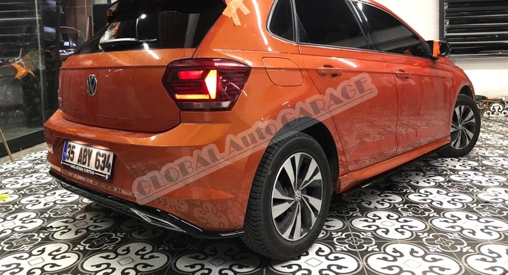 Боковая юбка для Фольксваген Поло порог 2018 2019 2020 2021 отделка порога автомобильный