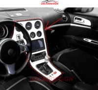 for alfa romeo 159 dashboard cover trim accessorie piano black carbon fiber red