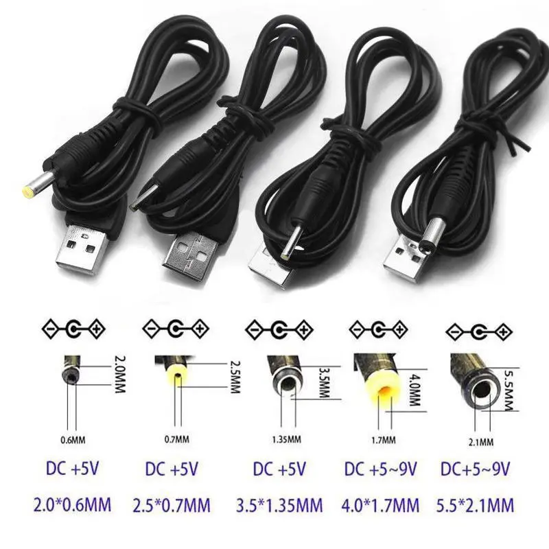 Порт USB для 2 0*0 6 мм 5*0 7 3 5*1 35 4 0*1 5 5*2 1 В DC бочка разъем кабеля питания | Компьютеры и