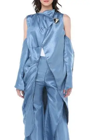 

TANTRONA Exclusive design double breasted evening trench coat