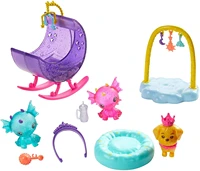 %e2%80%8bbarbie dreamtopia nursery playset with princess doll baby dragons cradle and accessories multi for girls best gift