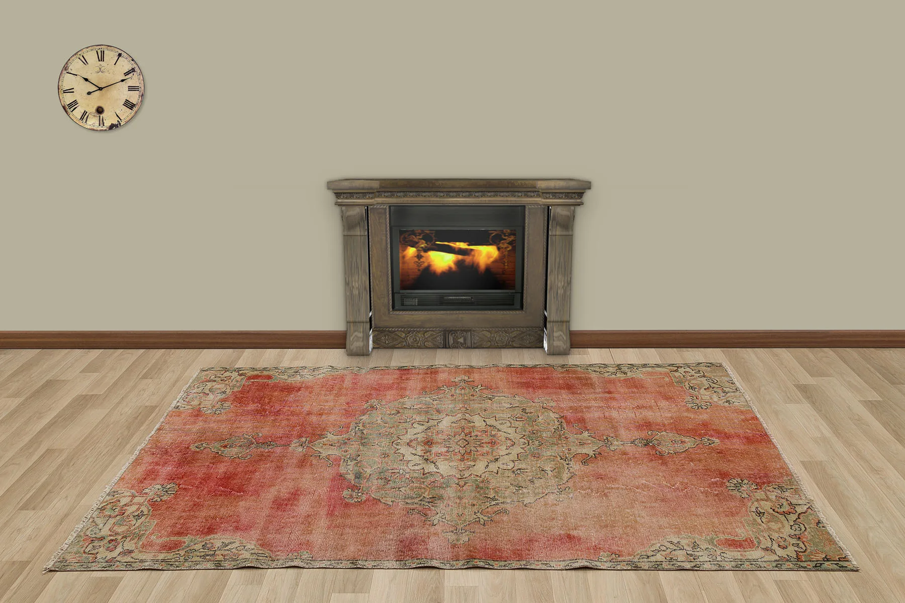 

Hand Woven Tumbled Carpet (7237)158x228