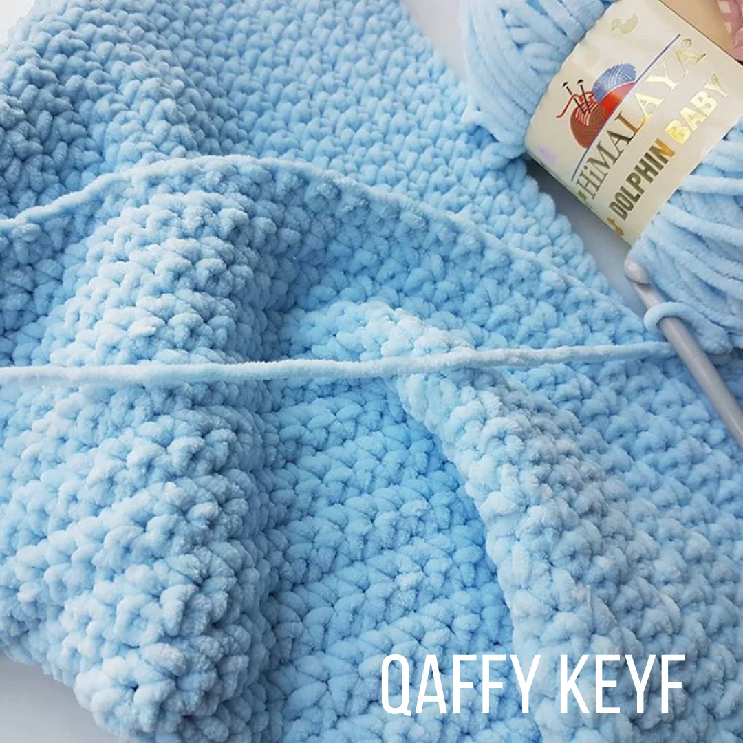 Мягкий бархатный супергромоздкий вязаный шарф Amigurumi ручной работы для рукоделия