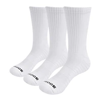 yuedge brand 3 pair mens winter warm white cotton cushion solid color breathable sports outdoor hiking cycling socks