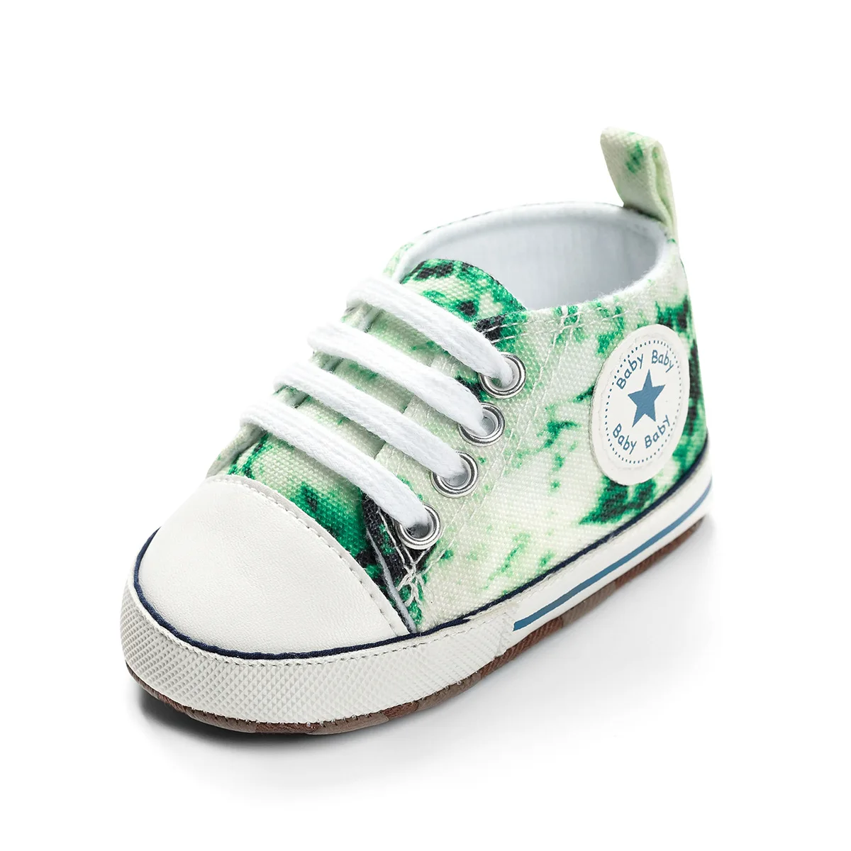 

Kruleepo новорожденного ребенка галстук-бабочка парусиновая обувь для детей часто на толстой подошве для отдыха дизайн для тех, кто только начи...