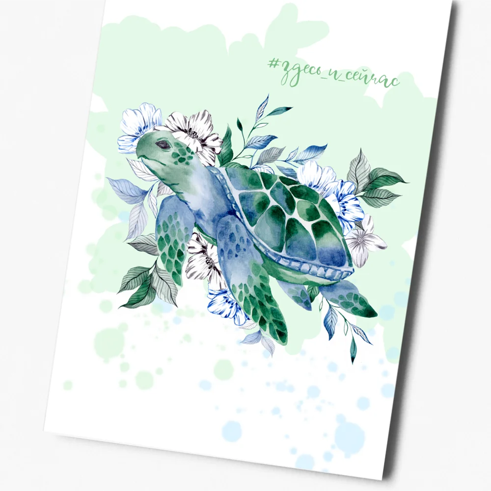 8 штук/уп. Открытка набор &quotМоре&quot с конвертами подарок на праздник в День