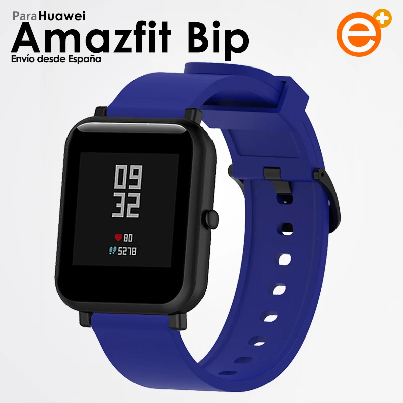 Ремешок Amazfit Bip сменный силиконовый гибкий браслет для смарт-часов спортивный