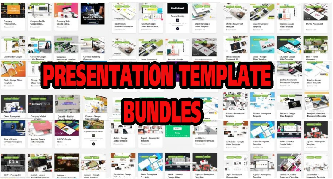 

best 65 powerpoint presentation and google slide templates bundle