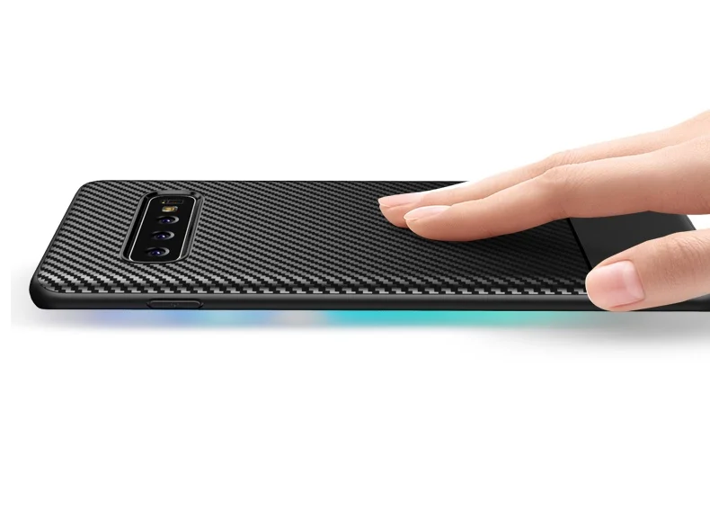 Чехол под карбон на Samsung Galaxy S10 ультра тонкий серии Fit от Caseport | Мобильные телефоны