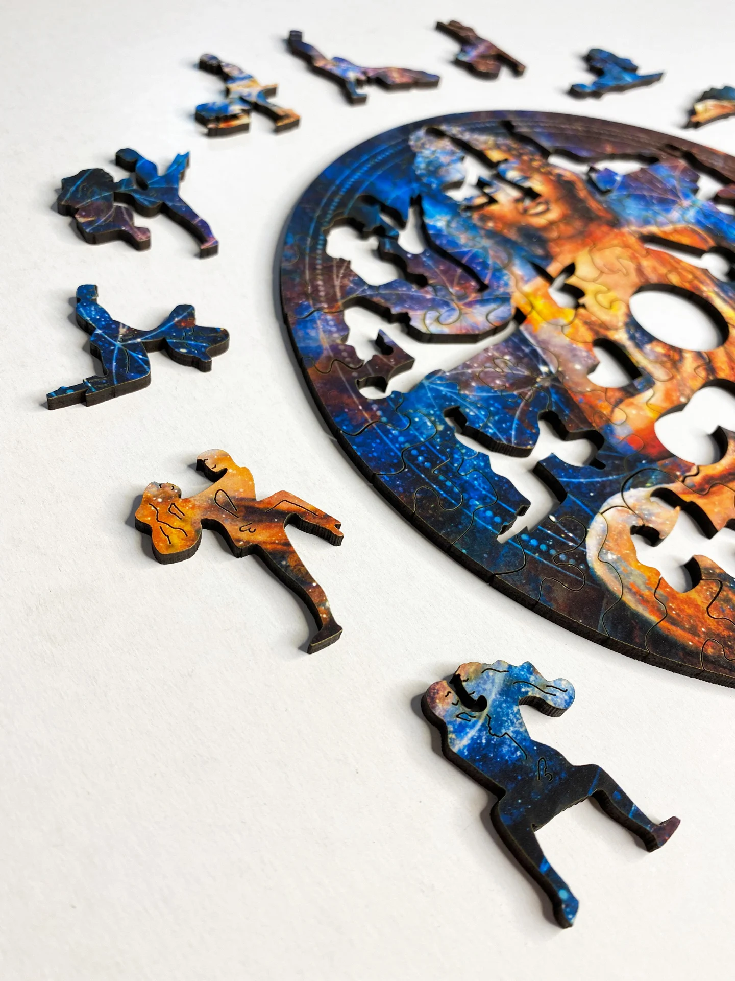 Деревянный пазл для взрослых Камасутра Дзен Мандала 140 деталей фигурный игра 18+