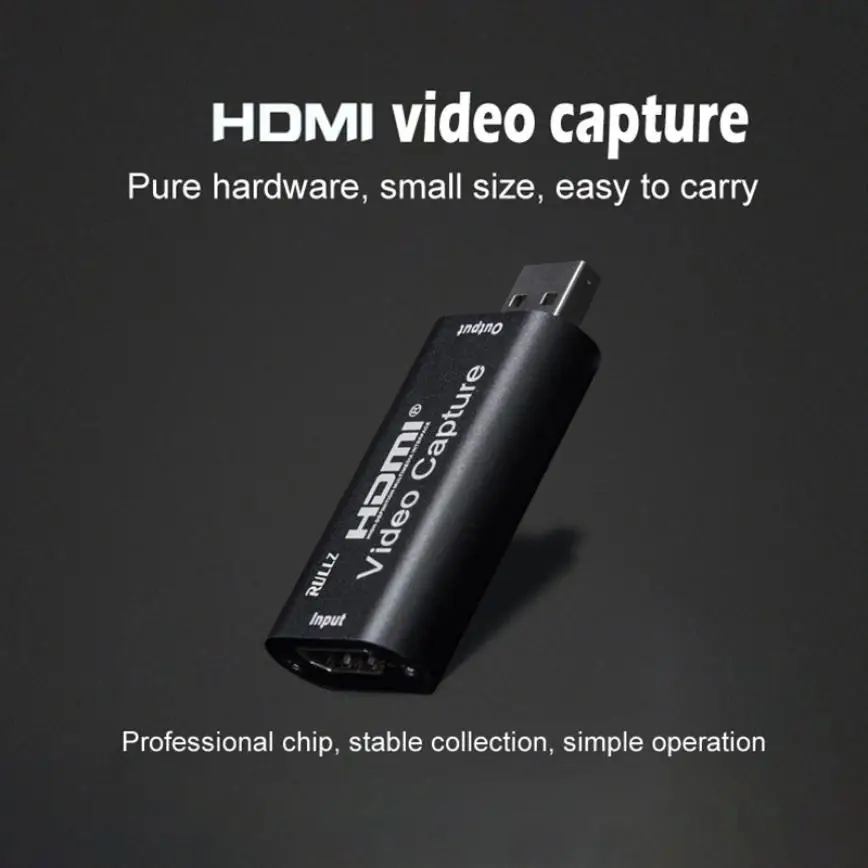 

4K Video USB capture HDMI-compatible card Video Grabber Record Box for PS4 DVD Camcorder Camera Recording Live Streaming minifit