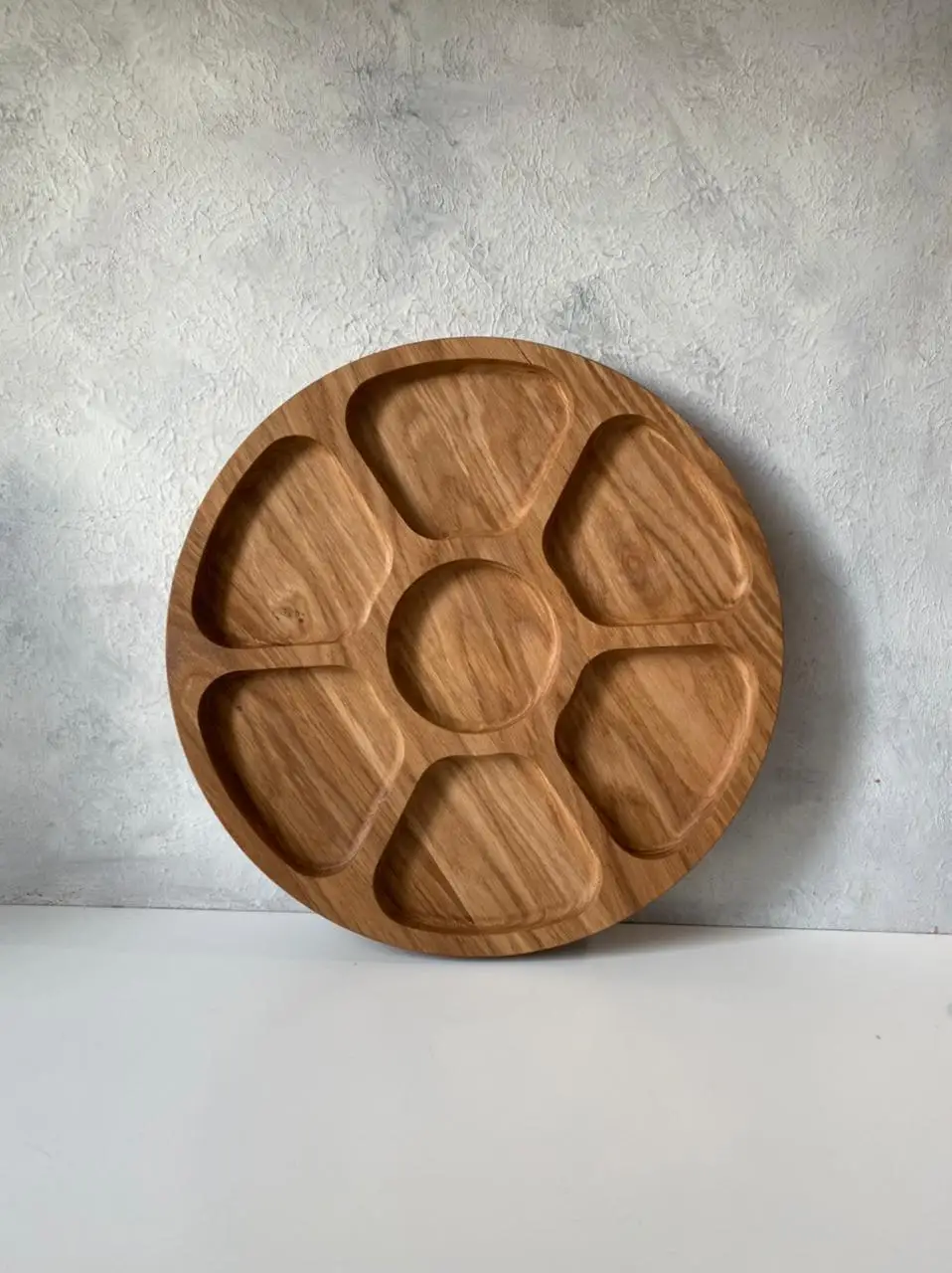 Менажница деревянная из натурального дерева для сервировки стола лоток поднос