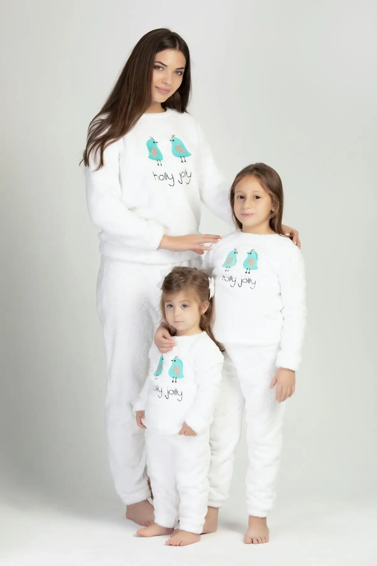 LILIAN Bırd Wellsoft Pijama Takımı (Anne ve Cocuklar kombini Satılır.).... (3-4) (5-6)  (7-8) (9-10) (11-12) cocuk yaşları