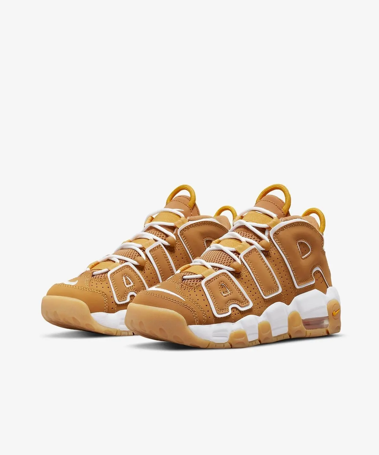 Оригинальные баскетбольные ботинки Nike Air More Uptempo (Gs)-коричневые DQ4713 _ 700 | Спорт и