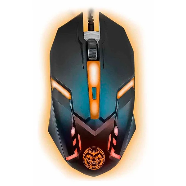 Игровая мышь iggual IGG315828 светодиодный черный оранжевый |
