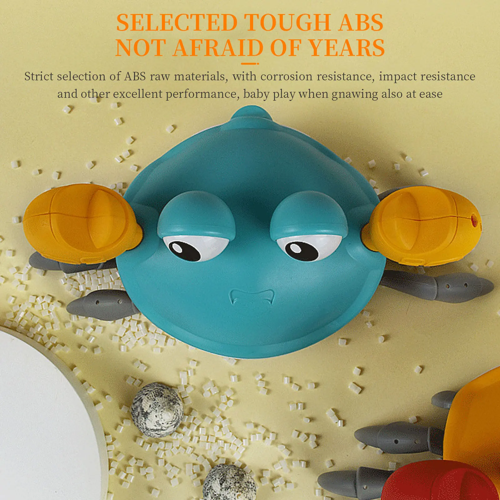 

Baby Bath Toys Cartoon Crab Clockwork Brake Animal Bathroom Play Water Cute Bathtub Children Toys Pulling Line Walk Summer Beach