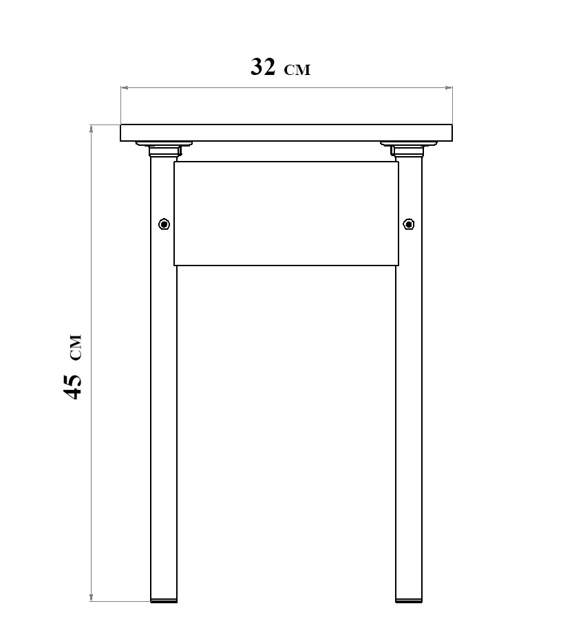 Набор из четырех устойчивых и удобных табуретов. Отлично подходит для кухни