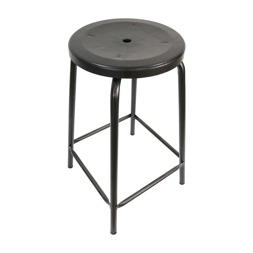 Factory Supply 60cm High Durable Black Round Antistatic ESD Stools for Electronic Industry