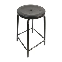 factory supply 60cm high durable black round antistatic esd stools for electronic industry