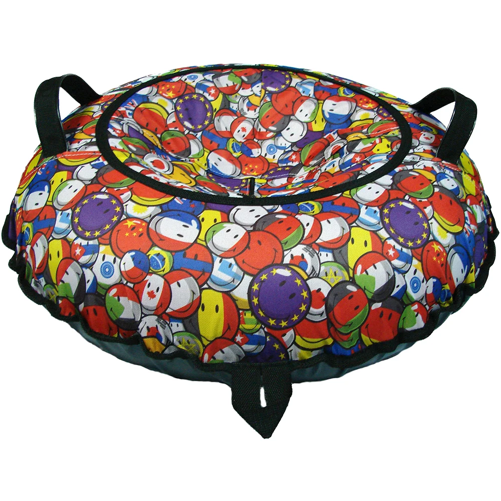 Sledge inflatable &quotVatrushka print" emoticons &quot90 cm (KSNV 9011) Forward Lightweight Durable Reliable Sports Equipment Safety Effective