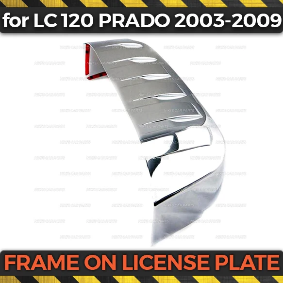 Накладка на номерной знак для Toyota Land Cruiser Prado FJ 120 2003 2009 ABS пластик 1 комплект/1 шт.