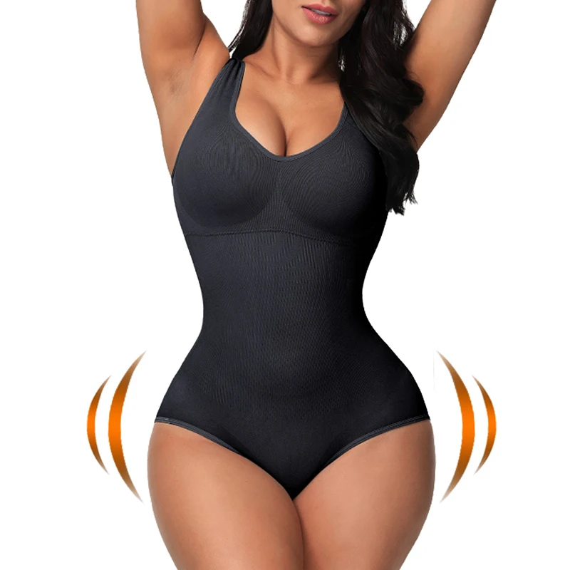 Бесшовное Женское боди для подтяжки ягодиц модная корректирующая одежда