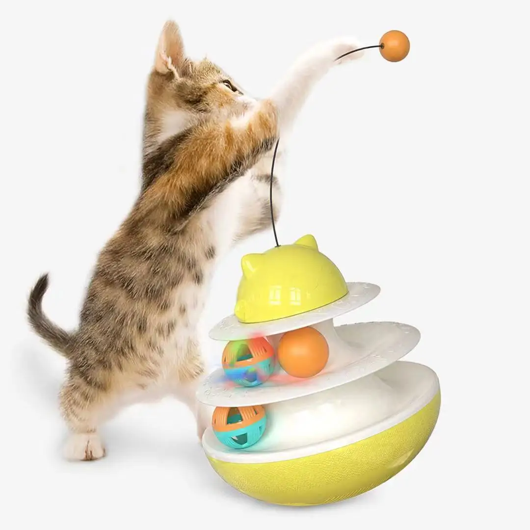 

Pet Products Tease Cat Toy Creative Turntable Plastic Material