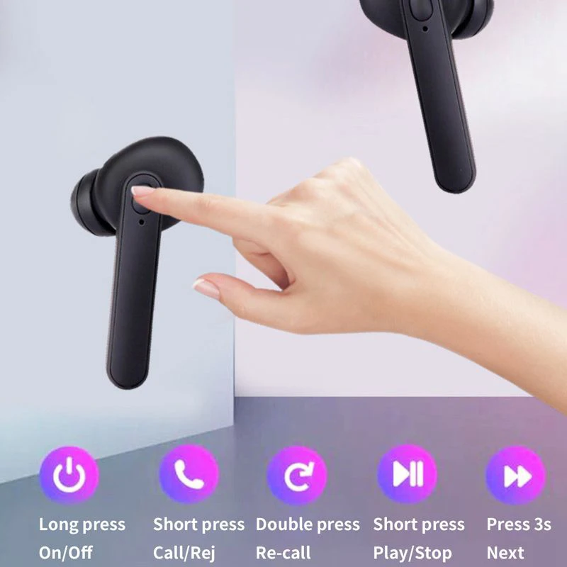 DT-5 TWS Bluetooth 5 0 спортивные наушники беспроводные HIFI стерео вкладыши Наушники с