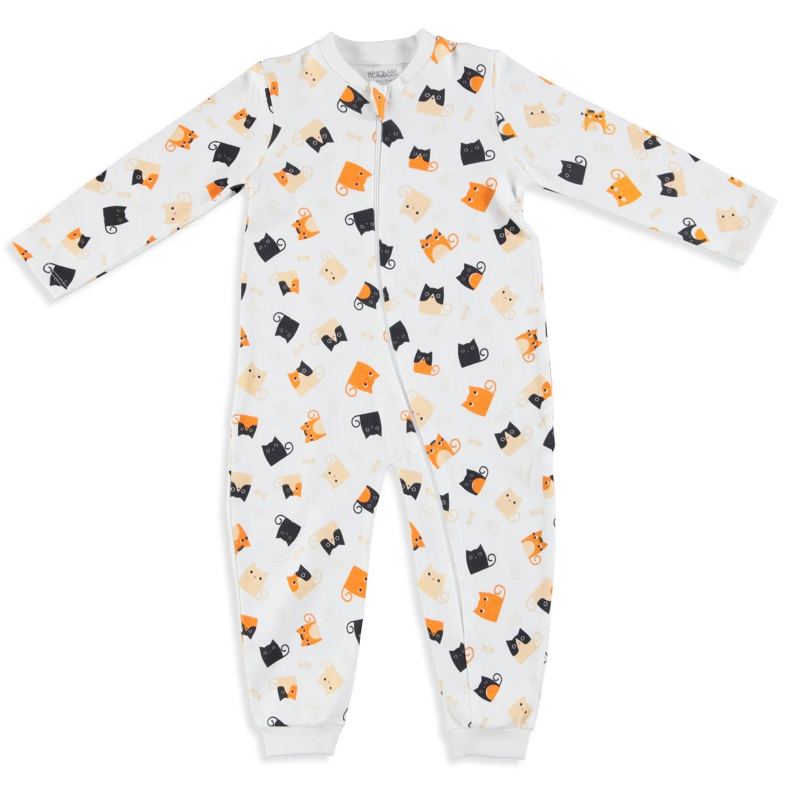 Детский комбинезон с длинными рукавами и принтом ebebek HelloBaby| |