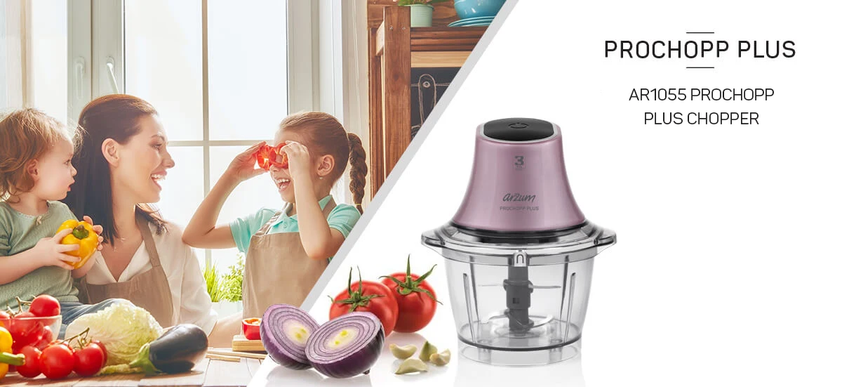 arzum prochopp plus chopper electric kitchen appliances automatic chopping 1l capacity with stainless steel blades free global shipping
