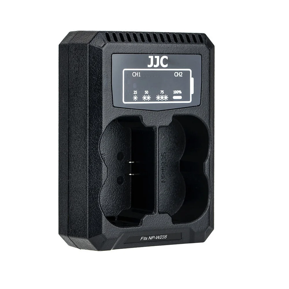 Зарядное устройство JJC DCH-NPW235 для двух аккумуляторов Fujifilm NP-W235 | Электроника
