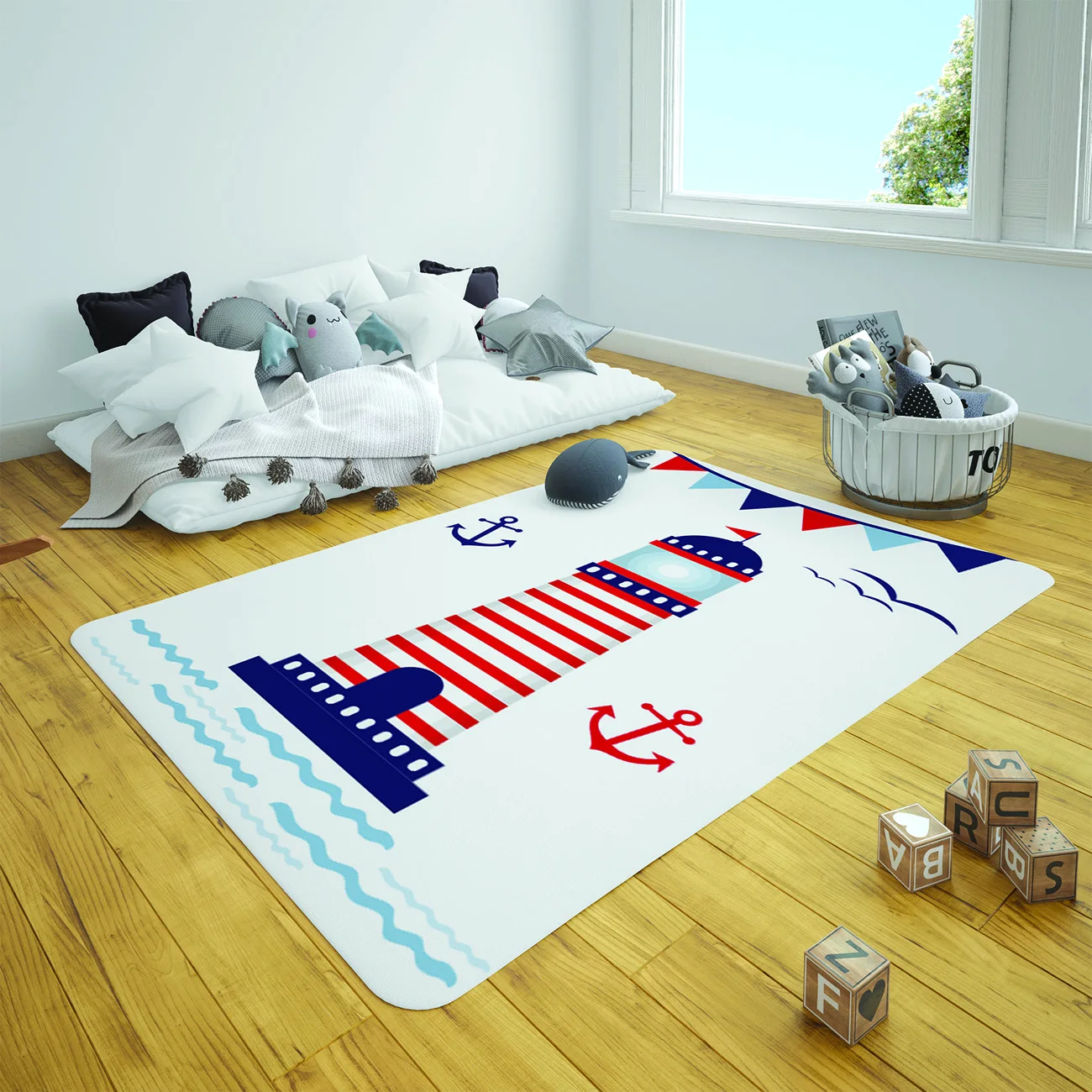 Нескользящий напольный коврик для детской комнаты модель 027 2021 дюйма|Ковер| |
