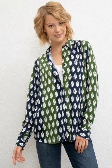 

U.S. POLO ASSN. Green Printed Regular Shirt