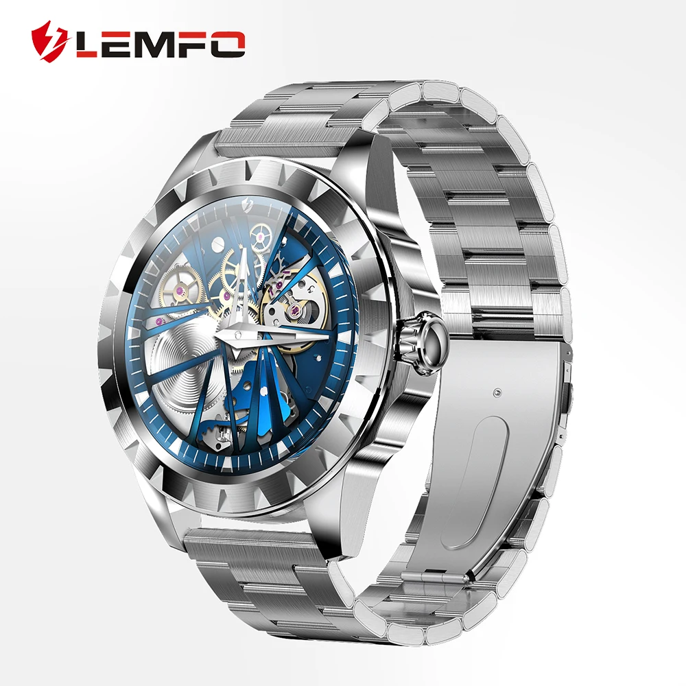 LEMFO LEMZ Smart Watch Man Bluetooth Call Music 454*454 AMOLED Screen Smartwatch ECG Custom Watch Face Men's Watches for Men