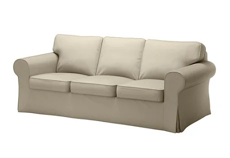 Чехол на трехместный диван Икеа Экторп цвет бежевый