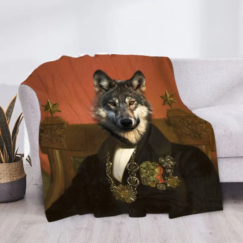 

Flannel Throw Blankets for Dog Lovers Super Soft Blanket Cover Picnic Mat Sofa Bed Room Home Decor Gift for Family Friends