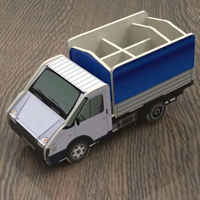 Органайзер для канцелярии в виде грузовика Газель дерево фанера|Образовательное