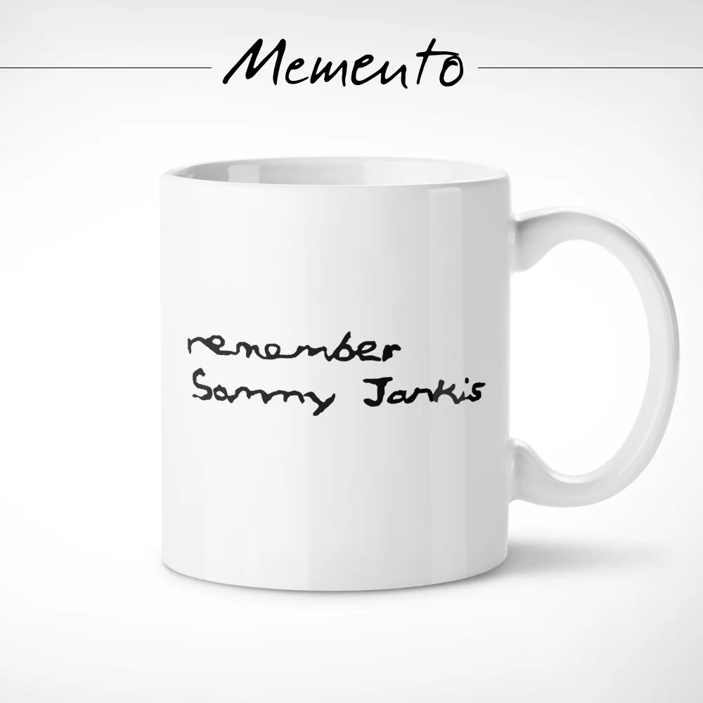 MEMENTO-SAMMY JANKIS-кружка/кофейная чашка Кристофер Нолан культ фильм реквизит Леонид
